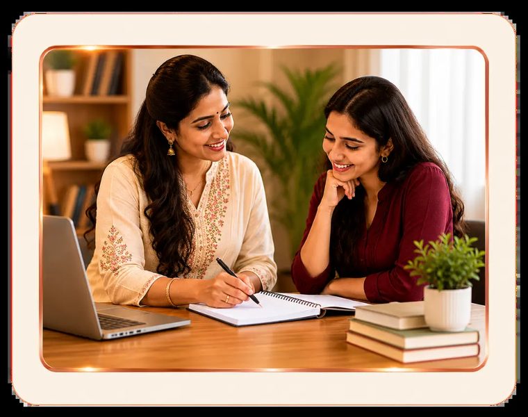 A SPANDAN mentor guiding a learner one-on-one